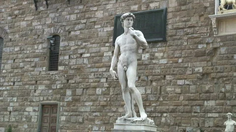 "David" of Michelangelo Stock Footage 86305