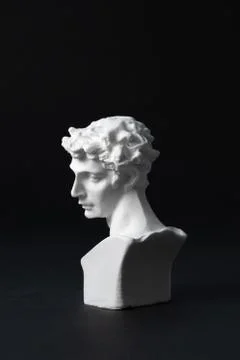 David plaster in a black background	 Foto stock