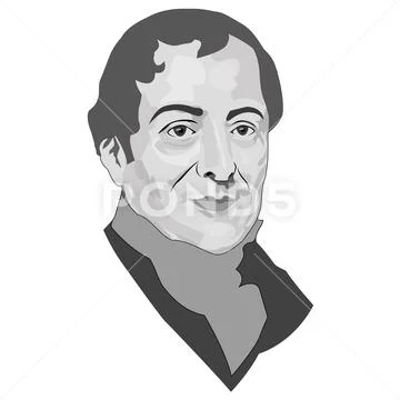 David Ricardo Portrait Vector Illustration: Graphic #206926597