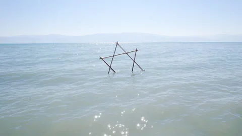 David star Dead Sea Stock Footage 247333899