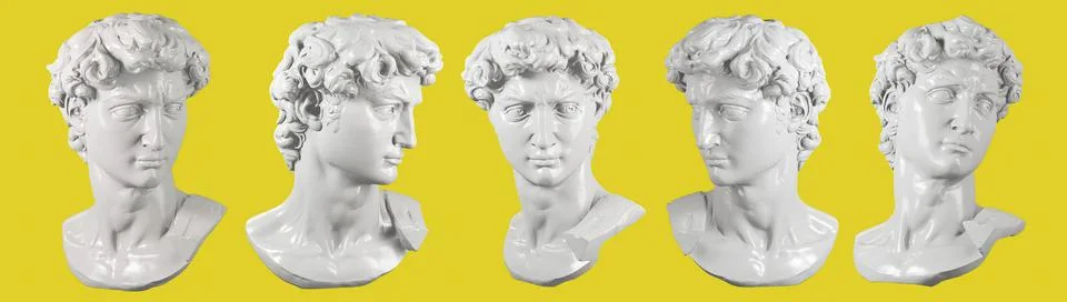 David statue on isolated background. 3d rendering イラスト素材