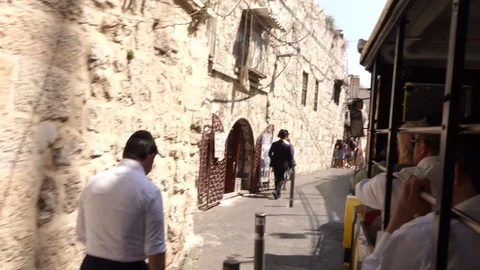 David Tower, Jaffa Gate, Jerusalem Old City 스톡 동영상 124527451