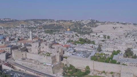 David Tower, Jerusalem, 4k drone footage Stock Video Pond5