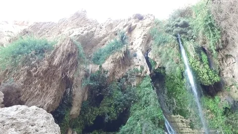 Davids Waterfall Pan Stock Footage 78684138