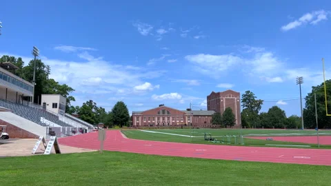 Davidson College Richardson Stadium, a multi-purpose stadium for the Wildcats Stock Footage 202279002