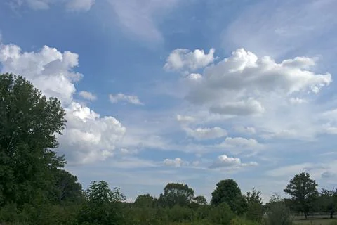Davidson's Mill Pond Park Cloudscape -03 Stock Photos