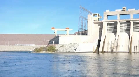 Davis Dam Colorado River Laughlin Bullhead City Video stock 49243959
