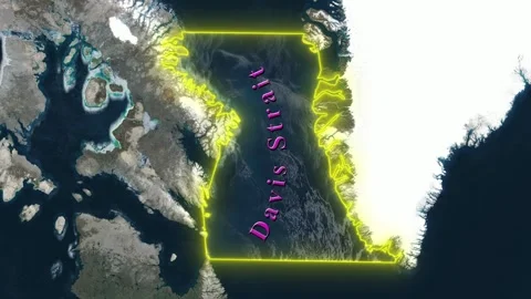 Davis Strait Map Footage 245344486 Iconl 