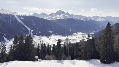 DAVOS MOUNTAINS VIEW Stock Footage 328007505