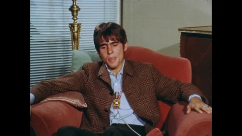 Davy Jones talking about future of Britain and young generations, UK 1968 Video stock 133274643