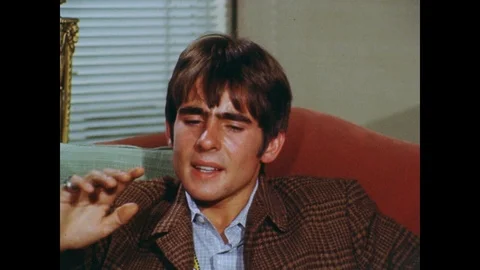Davy Jones talks about acting in movies, UK 1968 Stock-Footage 133275275