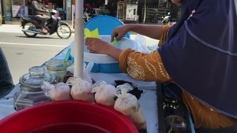 Dawet cendol ice Stock Footage 248917789