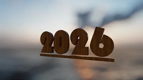 The Dawn of 2026 A Natural Perspective Stock Footage 324140074