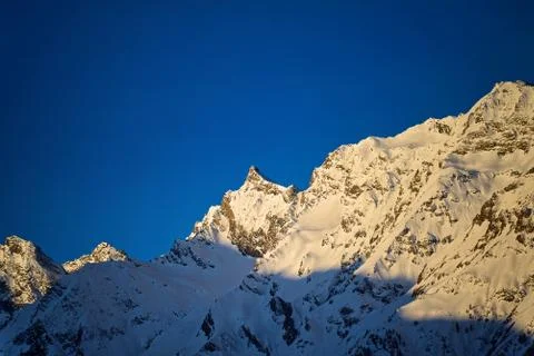 Dawn on the Alps Foto stock
