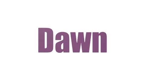 Dawn Animated Wordcloud Isolated Video stock 99621190