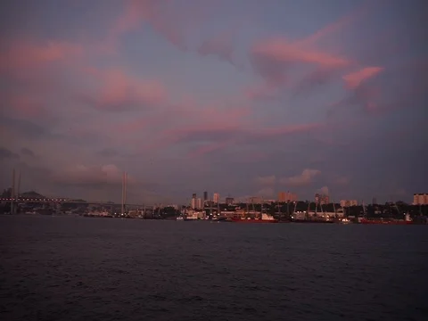 Dawn in the Bay Vídeo Stock 92445748