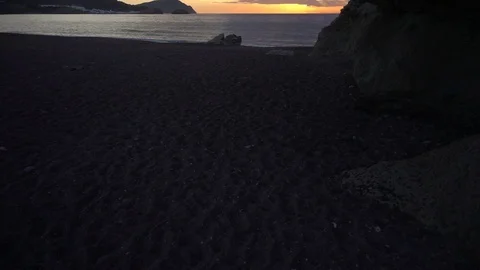Dawn on the beach of Cabo de Gata Stock Footage 91025685
