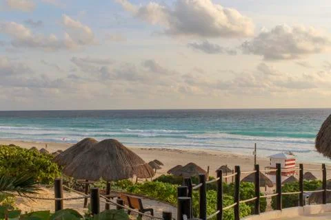 Dawn at the beach Stock Photos