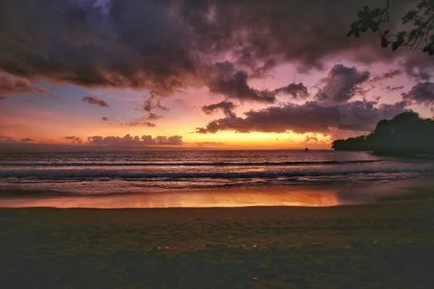 Dawn at a Beach Stock Photos