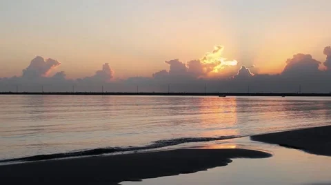 DAWN ON THE BEACHES OF VARACRUZ Stock Footage 67641085