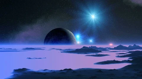 Dawn on the Blue Planet Video stock 121155011