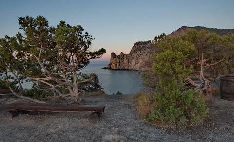 Dawn at Cape Kapchik Stock Photos