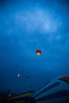 Dawn in Cappadocia Stock Photos