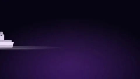 Dawn Cargo Ship Animation Loop Ultra Fast S5 Background Stock Footage 342620022