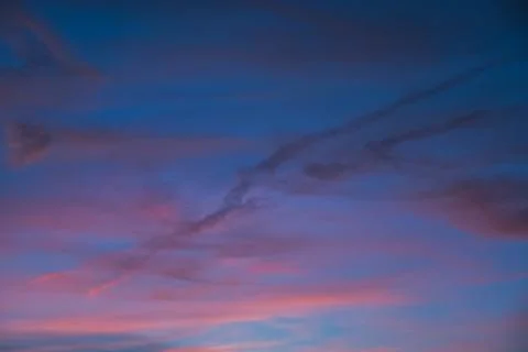 Dawn. Cloud in the sky at the back of the sun. Stock Photos