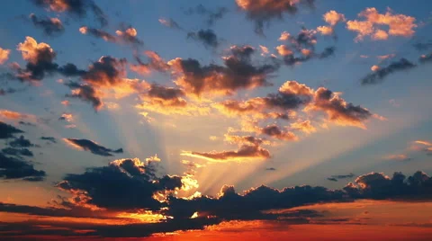 Dawn. Colorful Morning Sky. Time Lapse Stock Footage