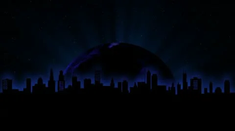 Dawn is coming to the city Stock Footage 10591315