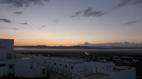 Dawn from Conil 60 Stock Footage 44124184