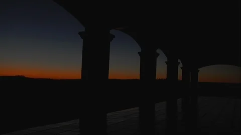 Dawn at the cottage. Vídeo Stock 100433251