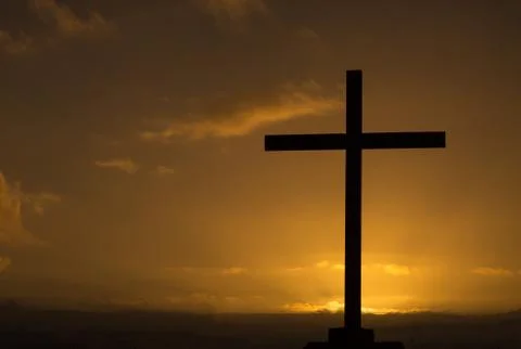 Dawn cross Stock Photos