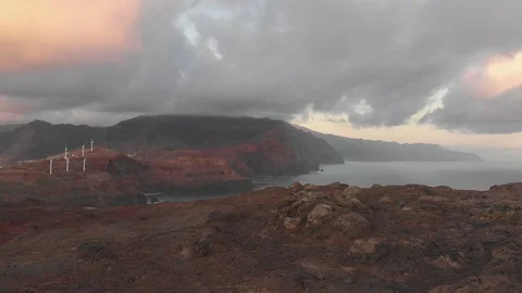 Dawn on the edge of the island Stock Footage 120744244