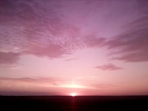 Dawn in the field Stock Photos