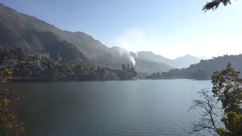 Dawn First Light Over Nainital Mountains 库存影片 337631235