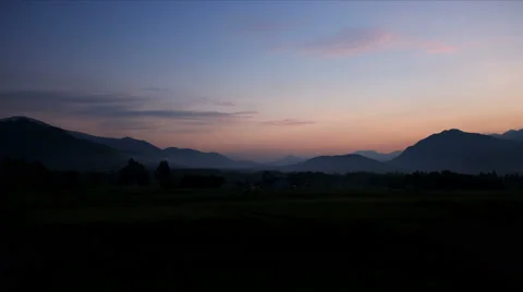 Dawn of Hakuba, time lapse Stock-Footage 66746705