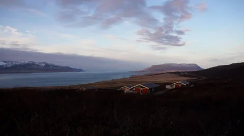 Dawn in the Iceland. Time laps Stock Footage 25104183