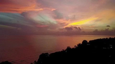 Dawn on the island of Bali. Video stock 142493301