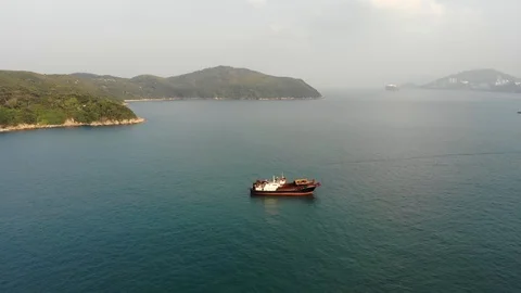 Dawn on the island of Lamma. Stock Footage 119401159