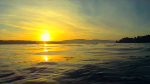 Dawn on the Lake Stock Footage 862339