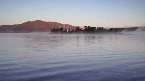 Dawn at the lake. Stock Footage 132050525