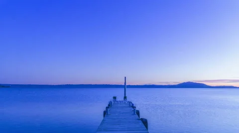 Dawn at Lake rototrua Stock Footage 52371745