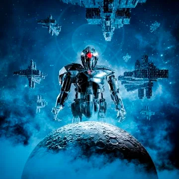 Dawn of the machines Stock Illustration