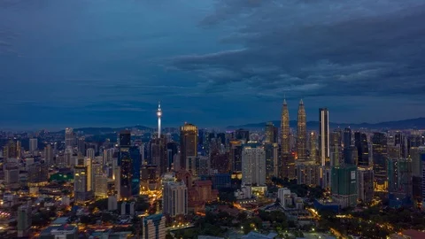 Dawn Moment of cityscape Stock Footage 121861763