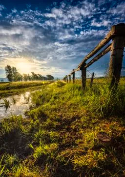 Dawn on Mormon Row Stock Photos