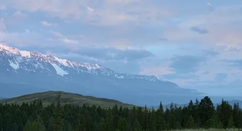 Dawn in the mountains 2 (4k) Stock Footage 98134976