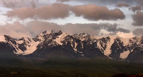 Dawn in the mountains 3 (4k) Stock Footage 98140267