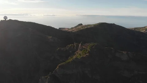 Dawn. The mountains. Drone Stock Footage 120737603